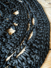 Load image into Gallery viewer, Black Cat Crochet Rug