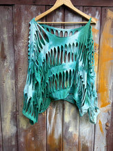 Load image into Gallery viewer, Green Cut out Top  plus leggings

